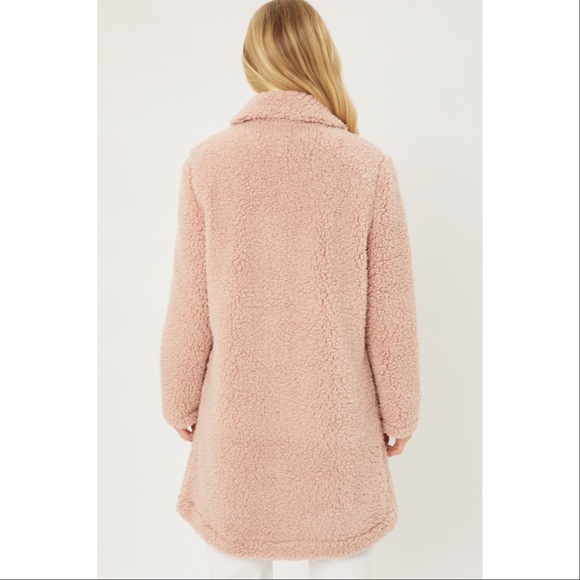 Last One! Teddy Bear Coat - Mauve - Picture 3 of 7